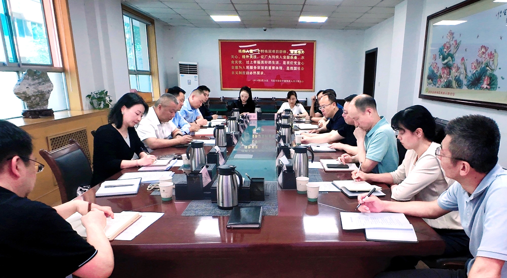 强盛一行赴西安市残疾人结合会发展专题调延转—共商残疾人康复养老事业发展，索求科技助残服务新模式