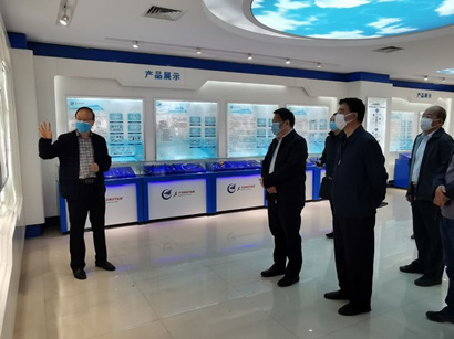 集团党委书记董事长金辉一行调查西安富士达微波技术有限公司